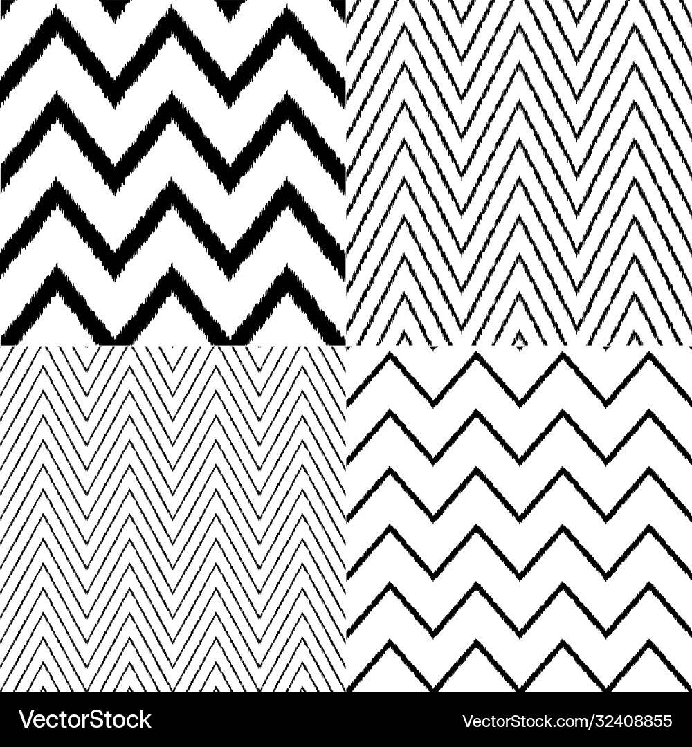 Bold Zigzag Stripe Pattern vector image