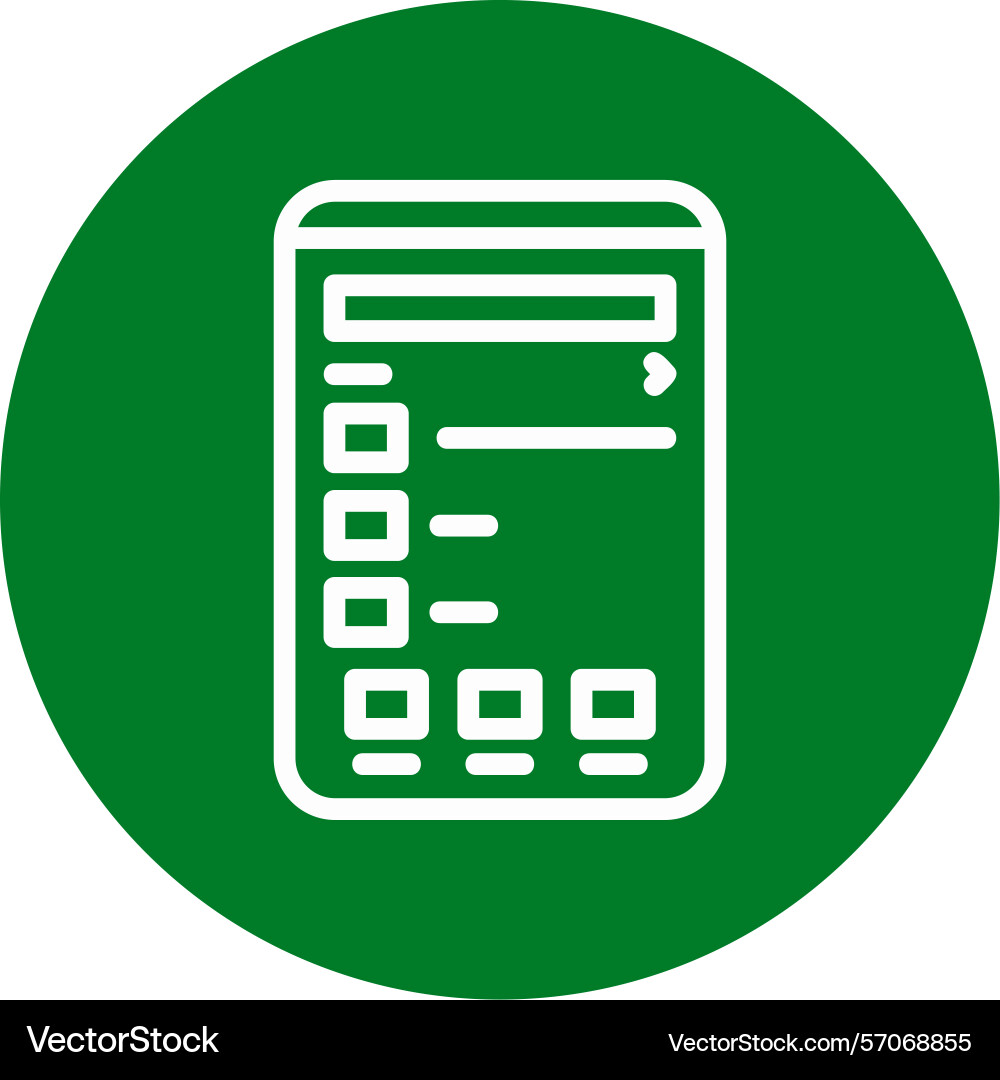 Contacts line circle style icon design Vector Image