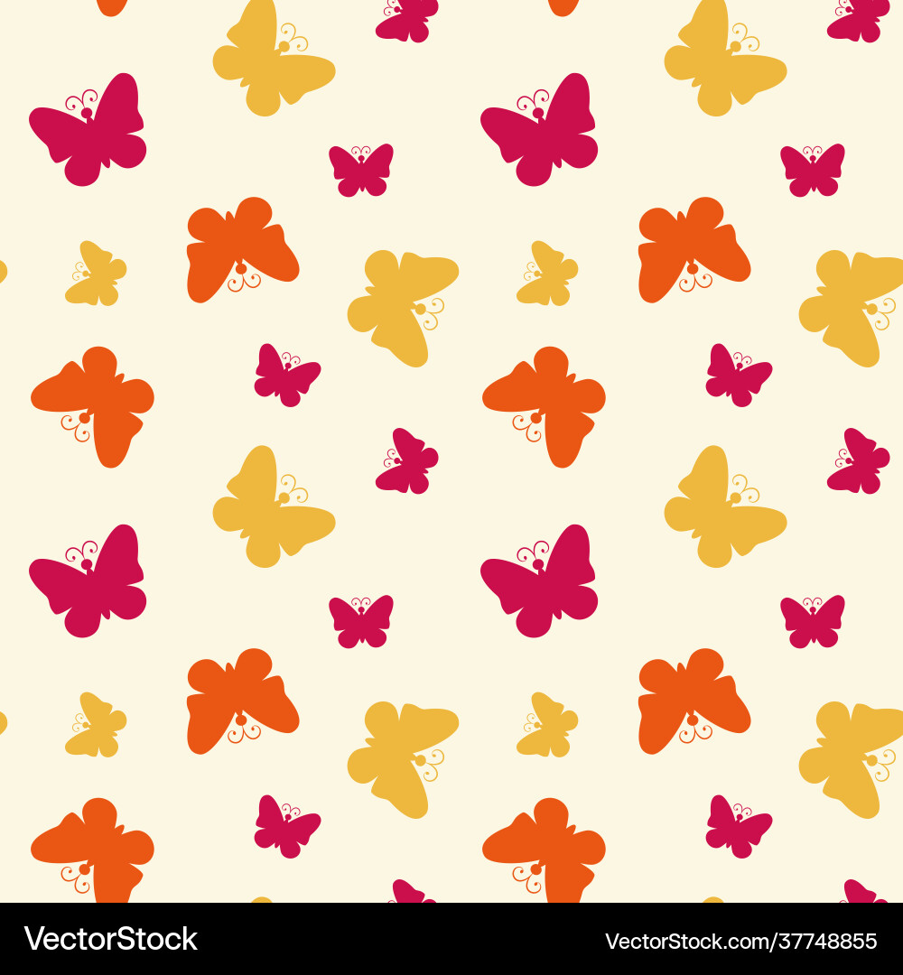 Seamless pattern with butterflies Seamless pattern with butterflies vector image