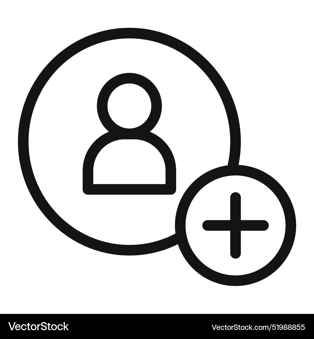 User add icon perfect for account registration User add icon perfect for account registration vector image