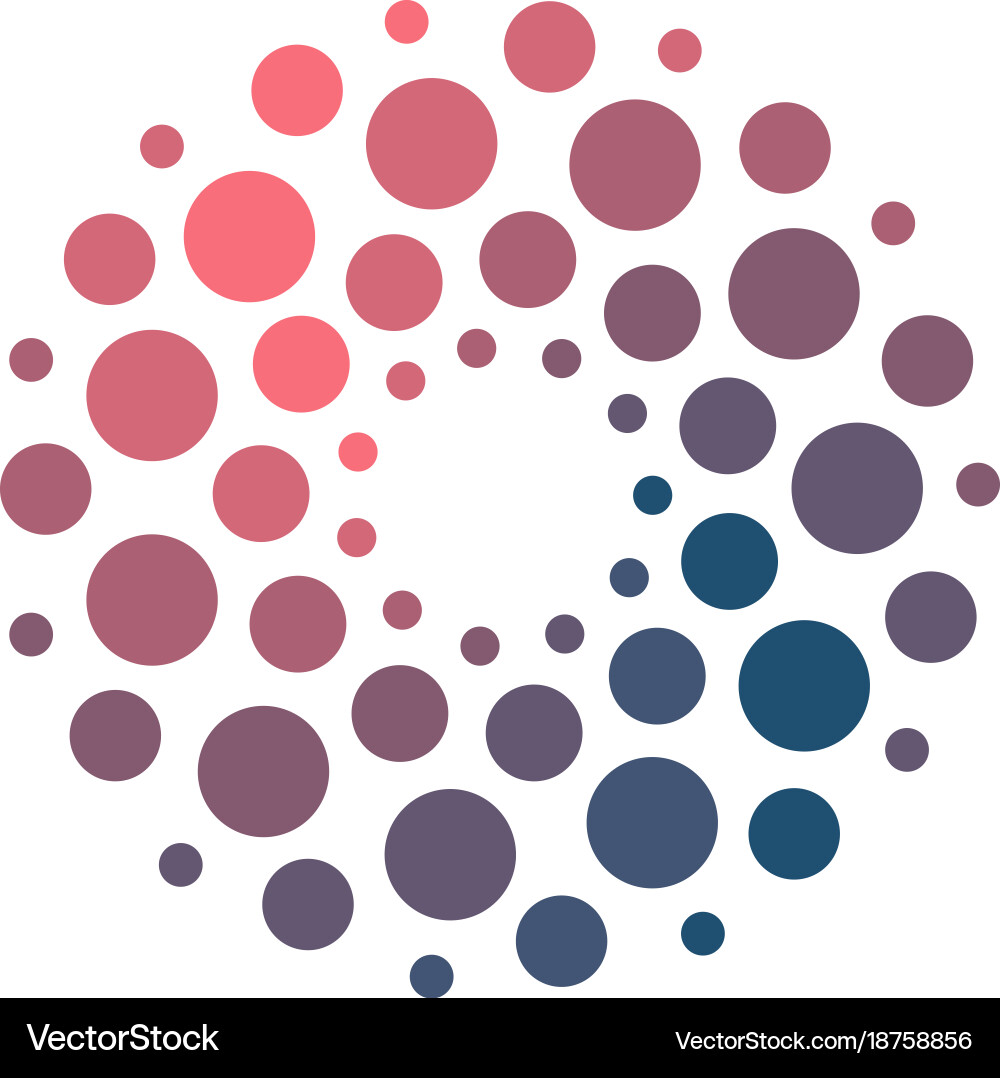 Big Data & Analytics Symbol vector image