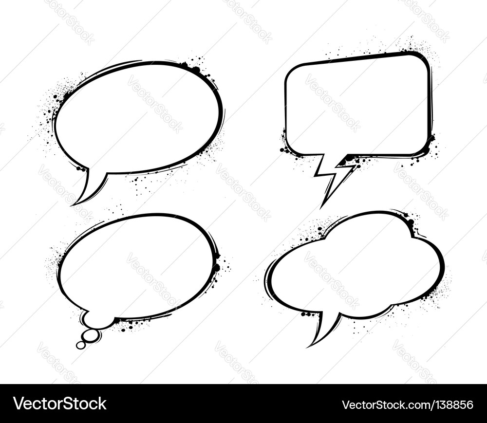 Talking Speech Bubbles Royalty Free Vector Image