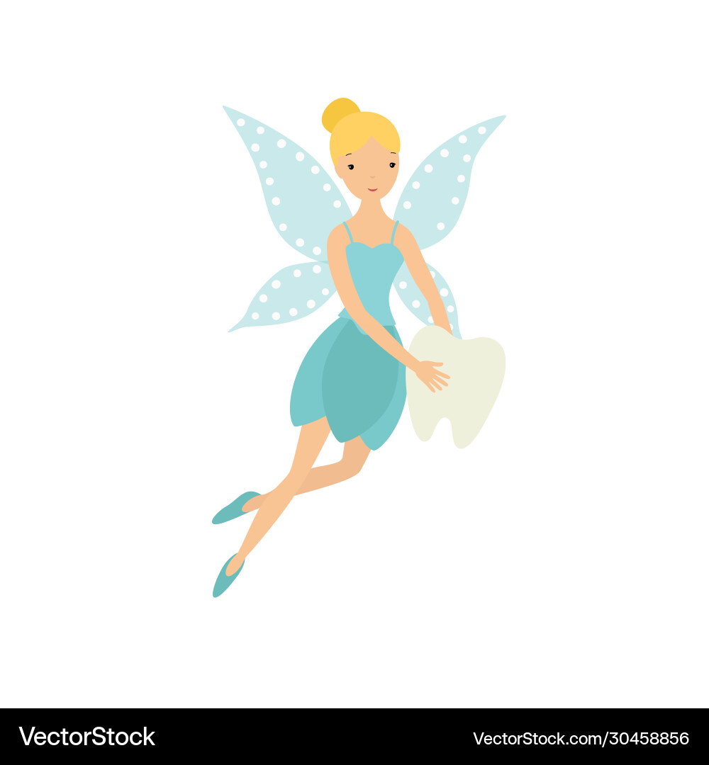 Tooth fairy isolated on white Tooth fairy isolated on white vector image