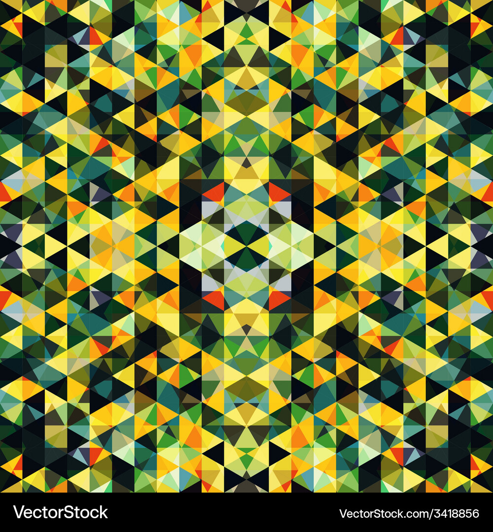 Triangular mosaic colorful background abstract Vector Image