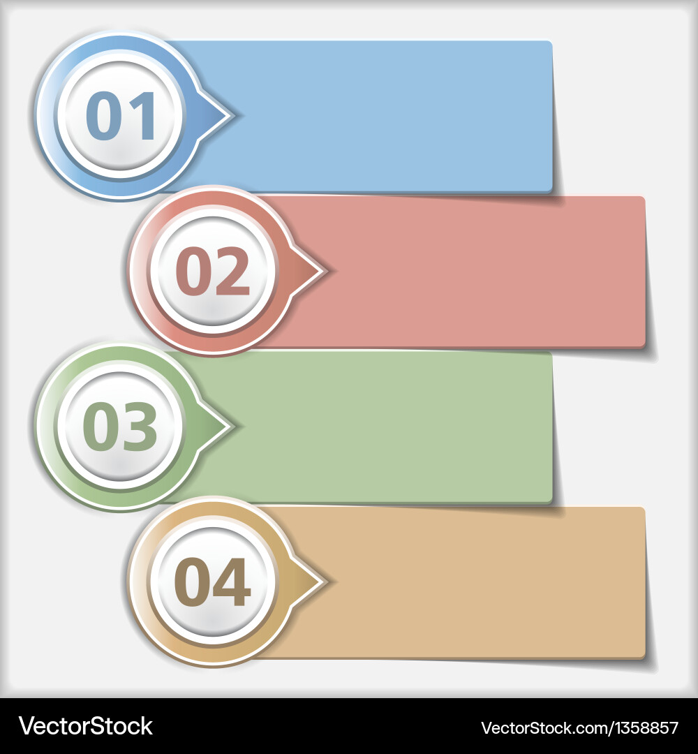 Four Element Layout Template vector image