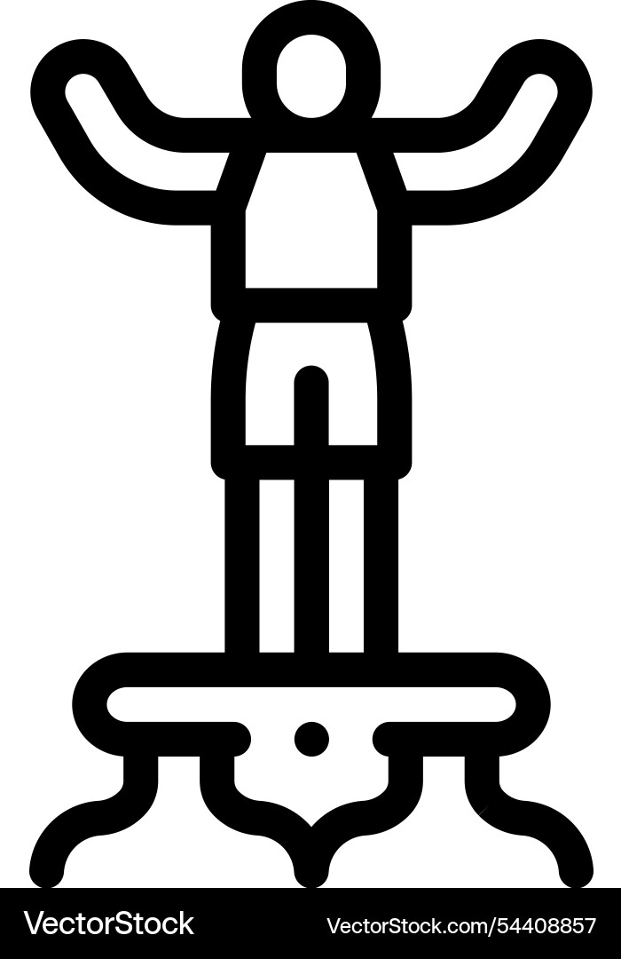 Jumpsuit icon thin linear style design isolated Jumpsuit icon thin linear style design isolated Vector Image
