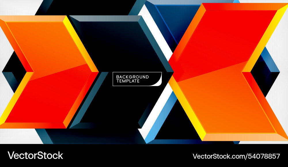 Technology dynamic arrow geometric background Vector Image