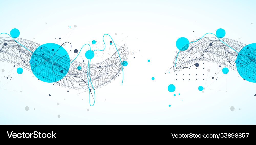 Template for science and technology presentation Template for science and technology presentation vector image