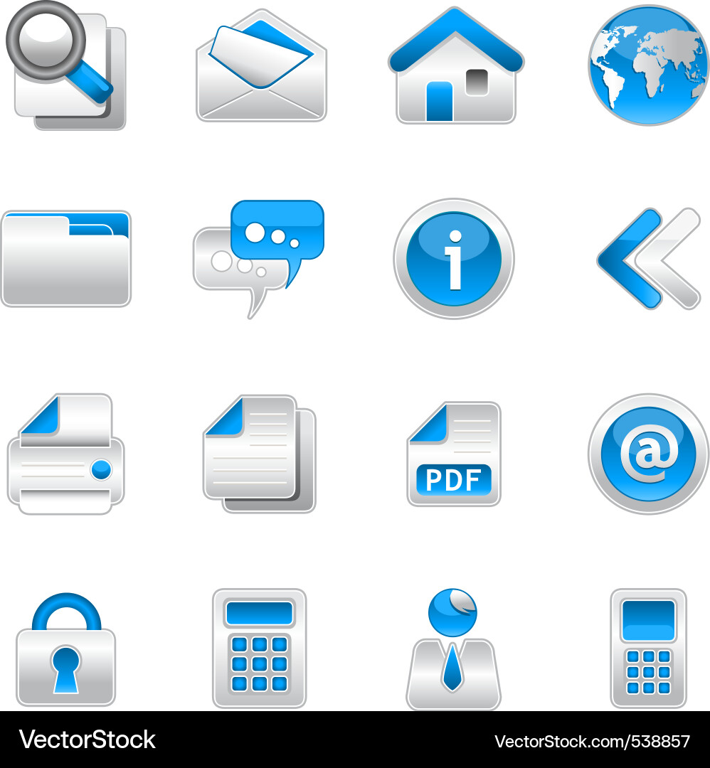 Web Icon Set - Digital Graphics vector image