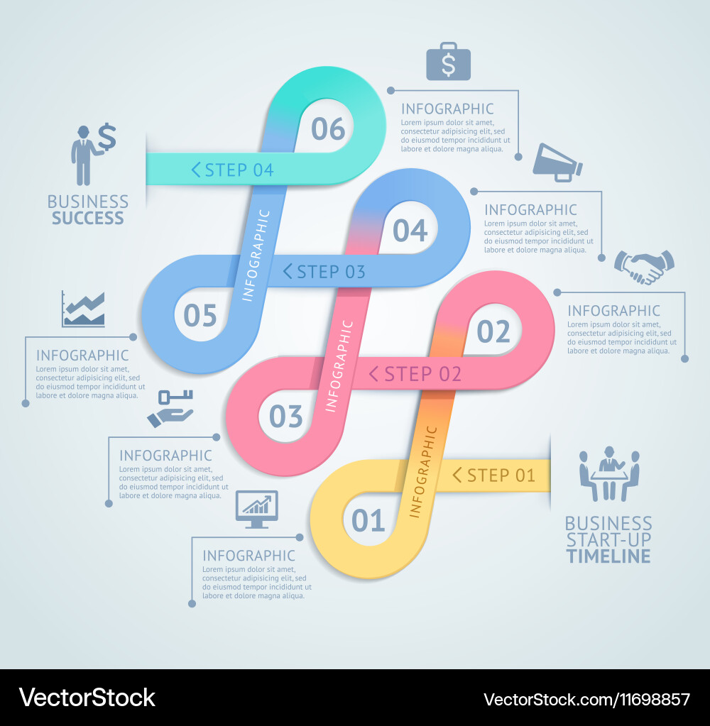 Workflow Diagram Template vector image