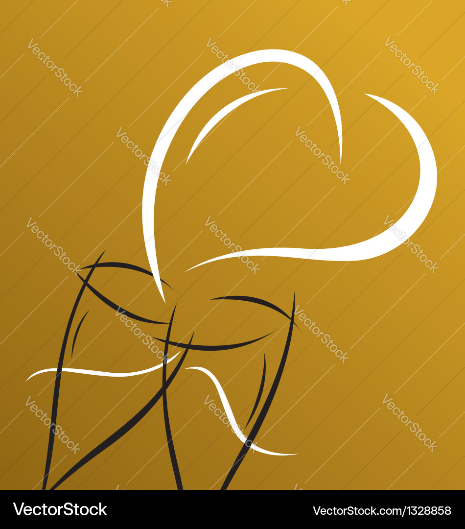 Champagne Celebration Glasses vector image