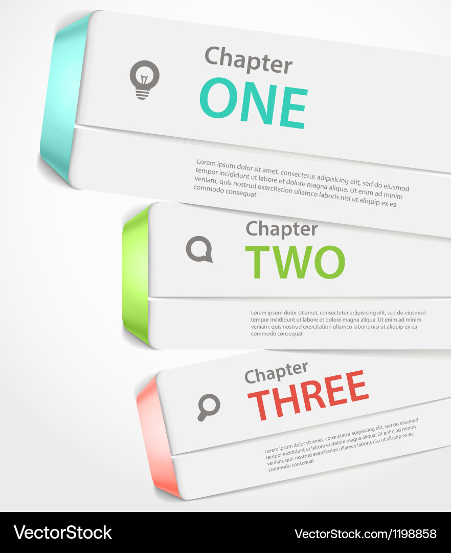 Website paper page design template with icons Vector Image