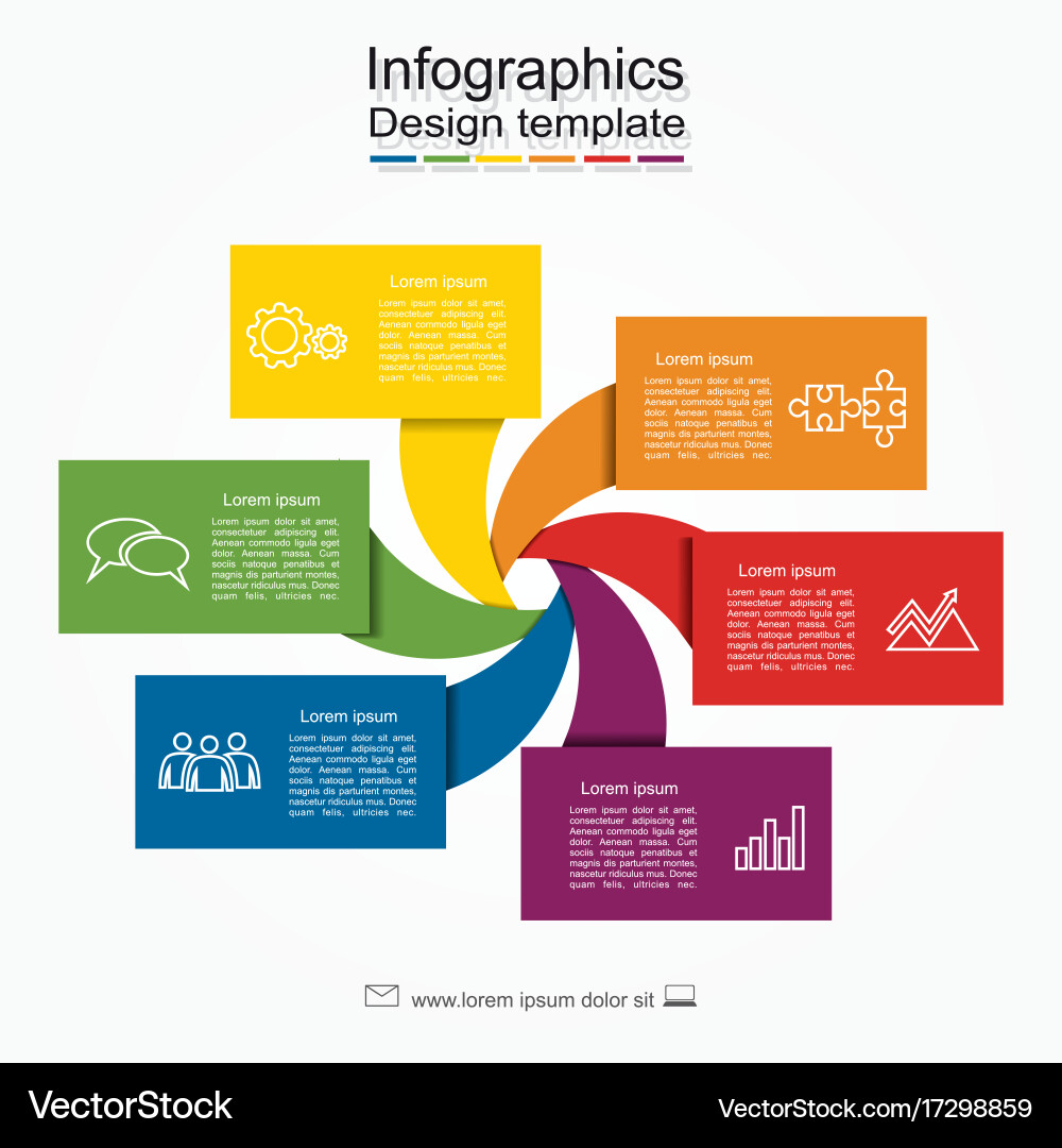 Infographic template can be used for workflow vector image
