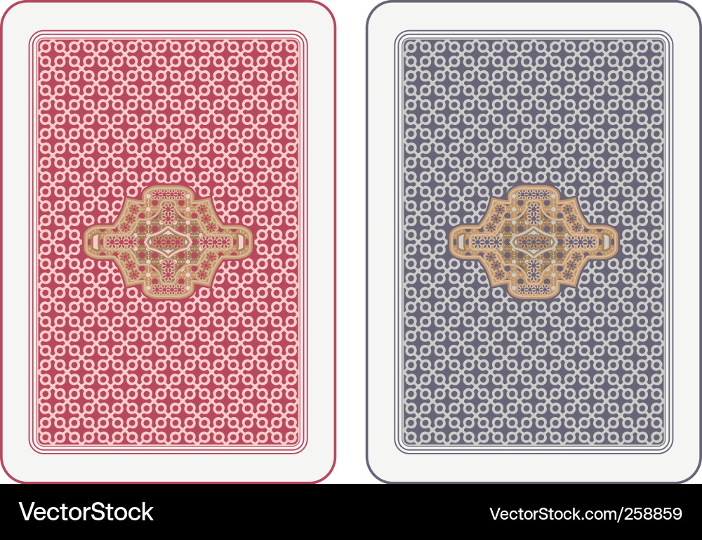 Playing Card Back Pattern vector image