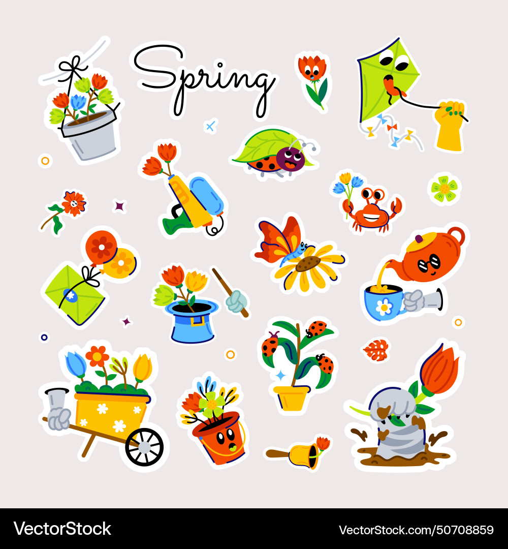 Spring vibes Vector Image