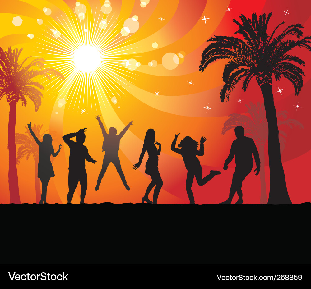 Tropical Paradise Party Vector Image