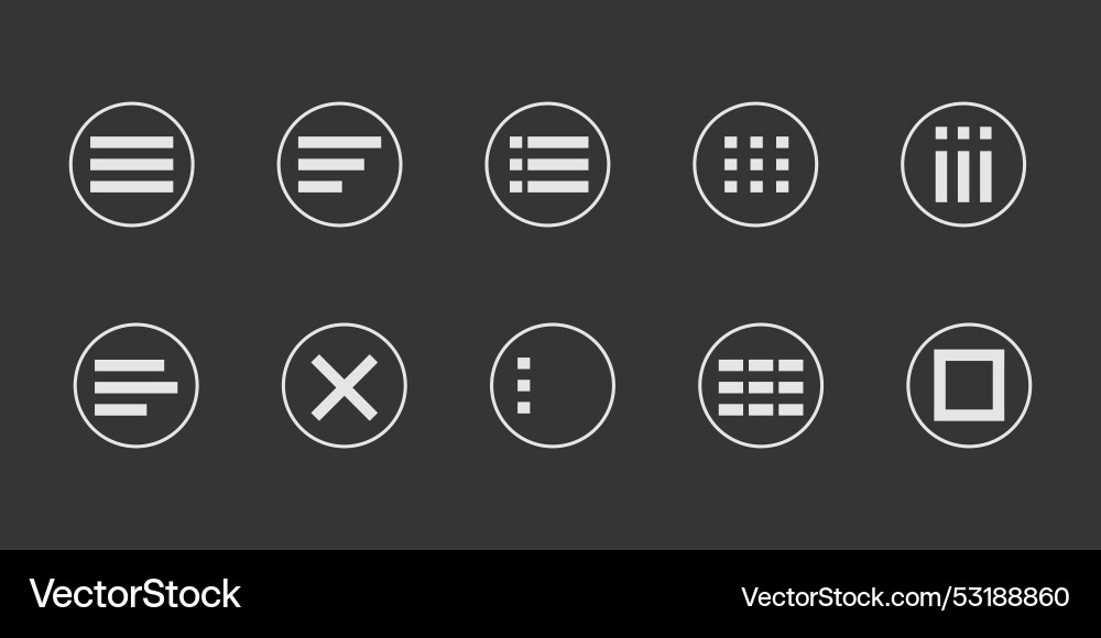 Menu for apps and web hamburger dropdown Menu for apps and web hamburger dropdown vector image