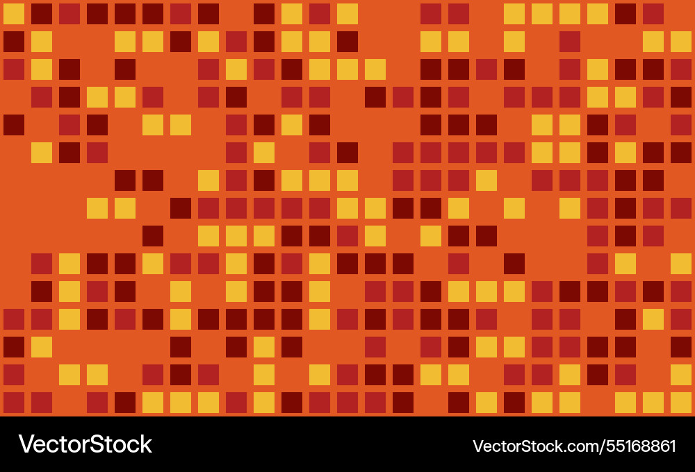 Abstract cube mosaic with structured colors Vector Image
