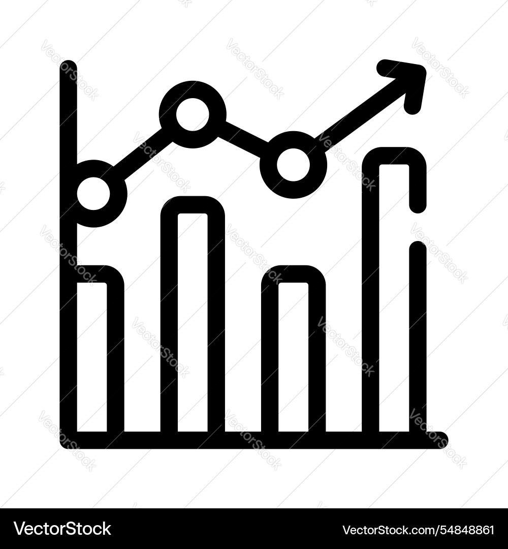 Analytics graph Vector Image