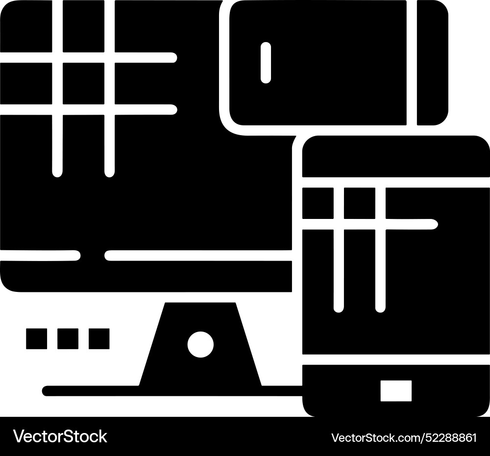 Technology and computer icon symbol image Vector Image