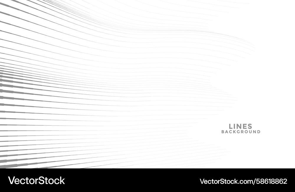 Geometric style smooth line motion backdrop design Vector Image