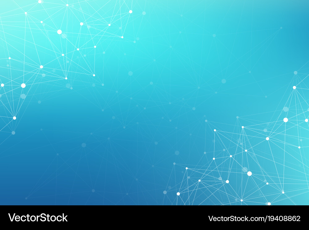 Global network connection and big data vector image