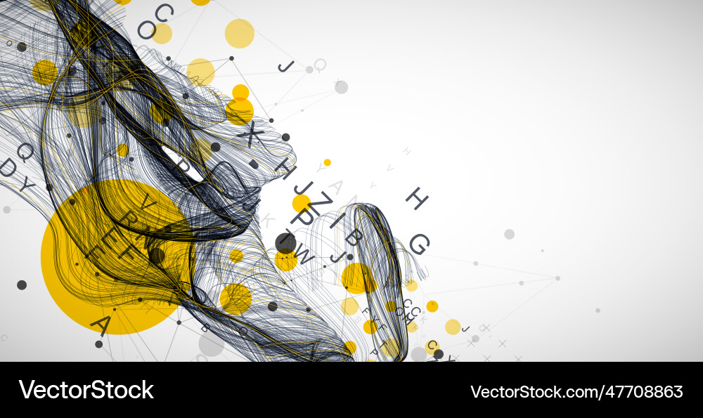 Abstract Flowing Lines - Wave Pattern Vector Image