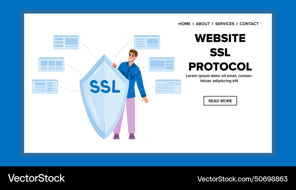 Https website ssl protocol Https website ssl protocol vector image