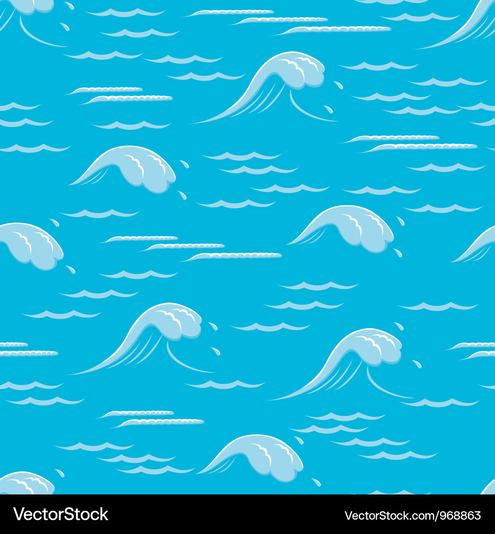 Ocean Wave Pattern Vector Image