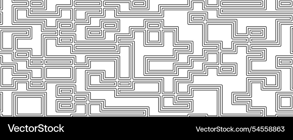 Seamless geometric pattern linear background vector image