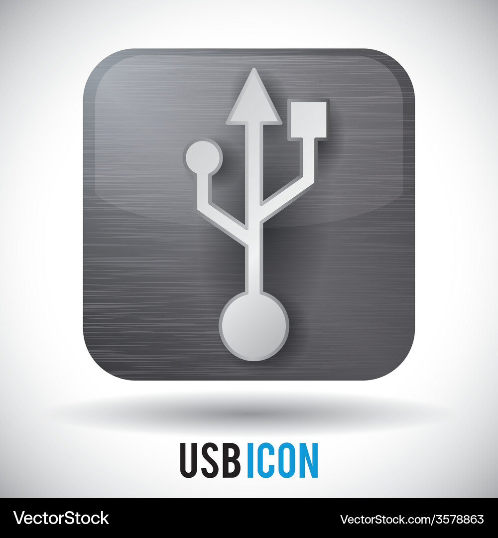 Usb connection design Vector Image