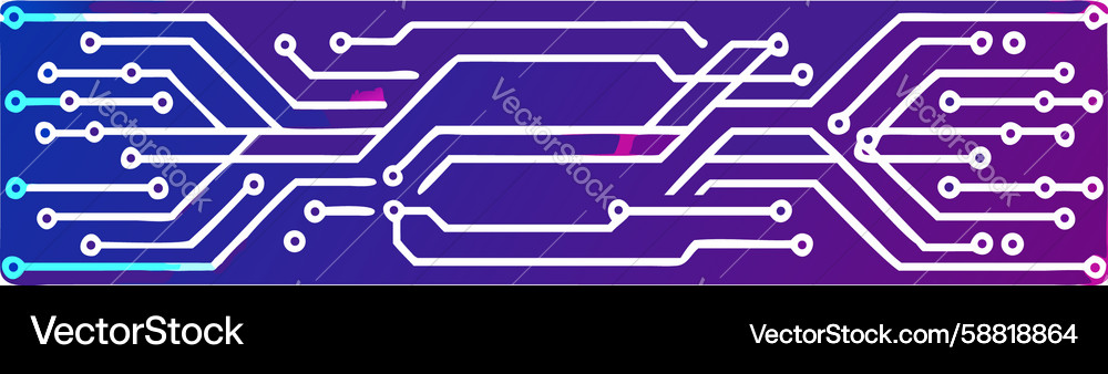 Advanced circuit board lines for future tech Vector Image