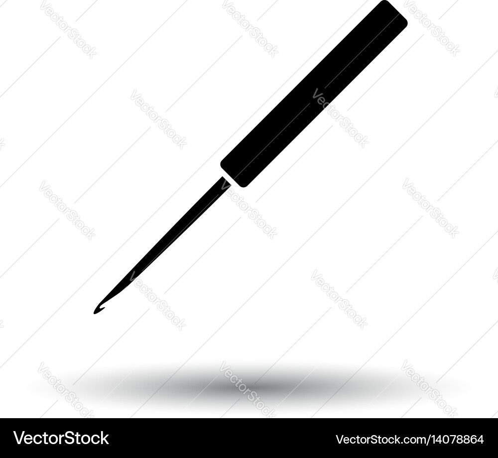Crochet hook icon Royalty Free Vector Image - VectorStock