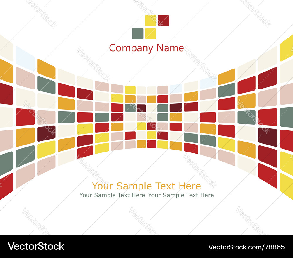 Colorful Mosaic Tile Background vector image