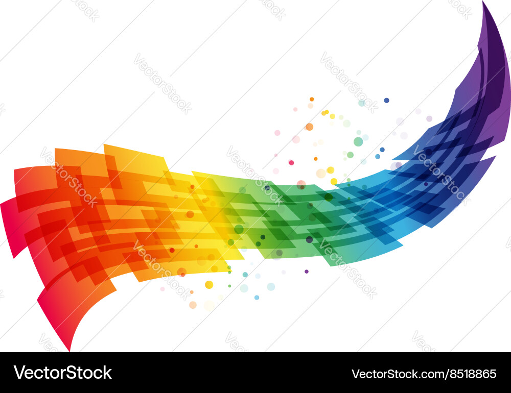 Dynamic Geometric Wave Background vector image