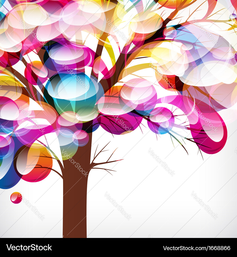 Abstract background tree with branches made Vector Image