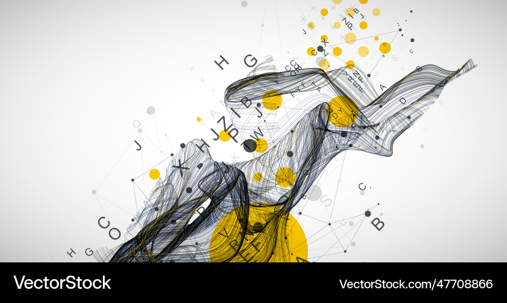 Abstract flowing wave lines design element Abstract flowing wave lines design element vector image