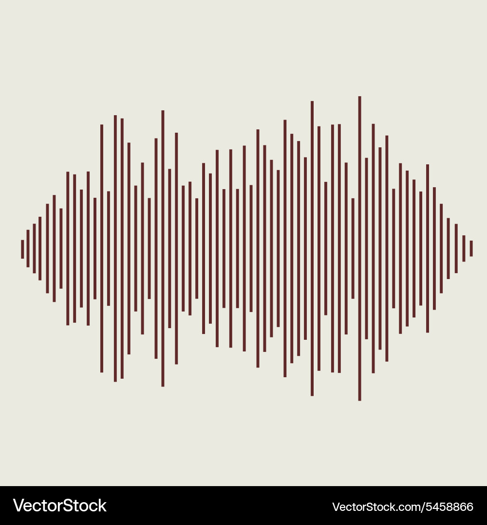 Audio Waveforms - Sound Equalizer vector image