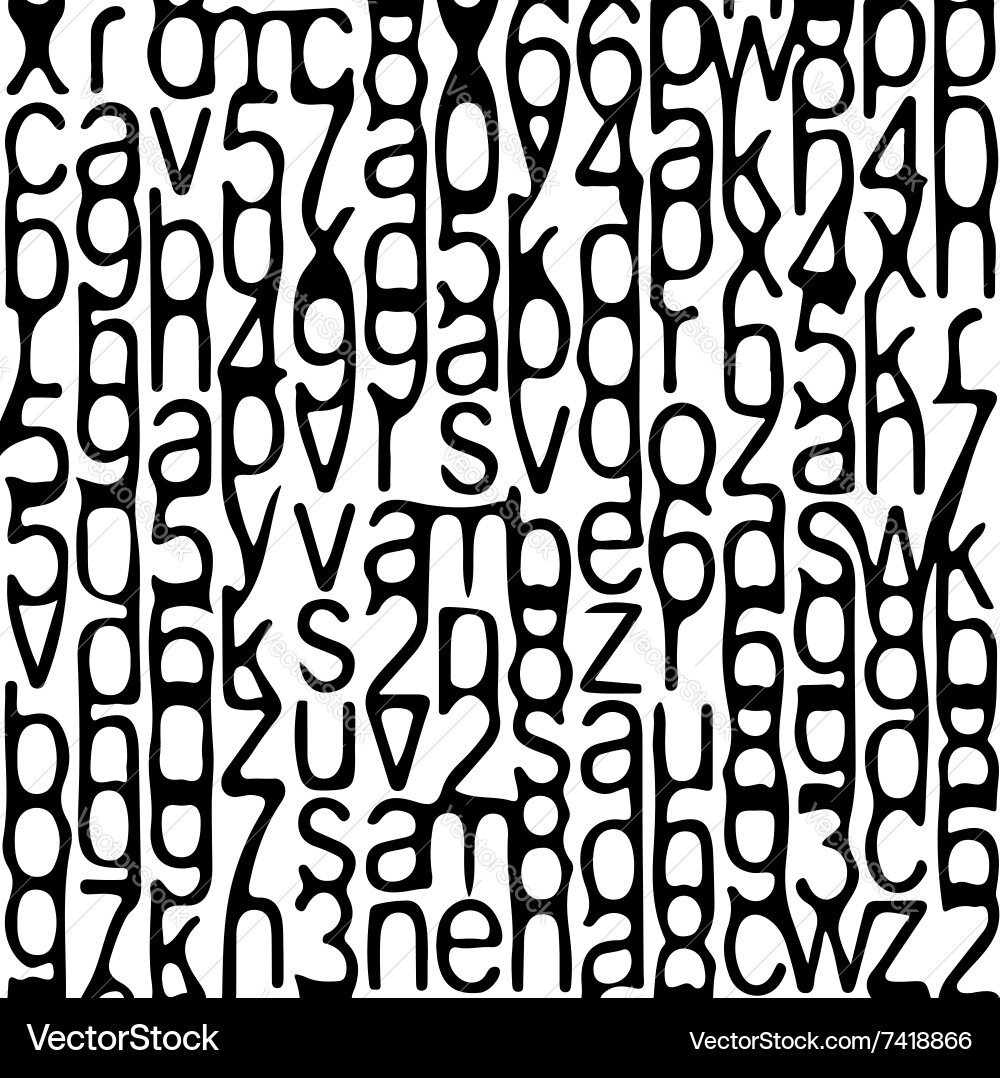 Typographic Grunge Texture vector image