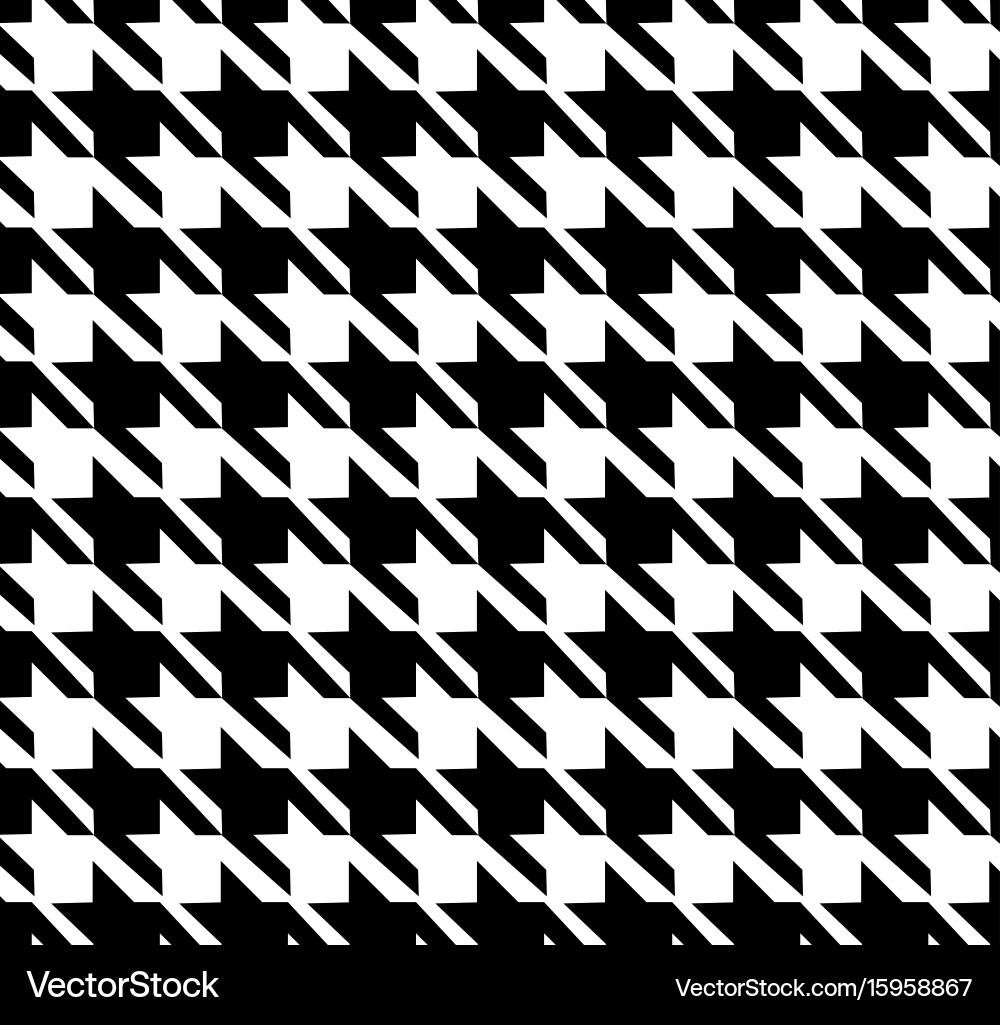 Houndstooth Pattern - Classic Check vector image