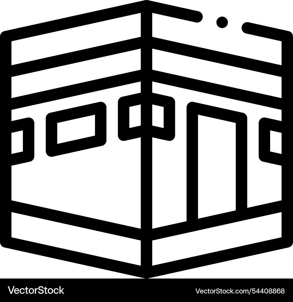 Kabayaki icon thin linear style design isolated Kabayaki icon thin linear style design isolated vector image