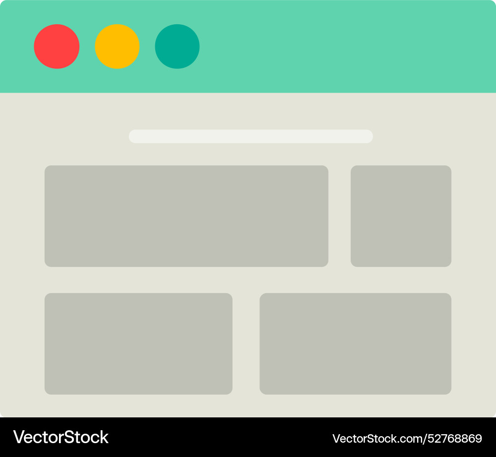 Web browser icon design vector image
