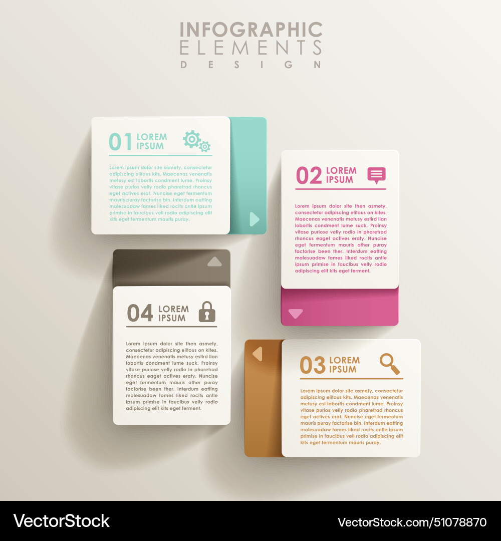 Abstract banner infographics Vector Image
