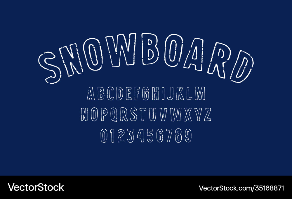 Sans serif Schriftart im Stil handgefertigte Grafik Sans serif Schriftart im Stil handgefertigte Grafik vektorbild