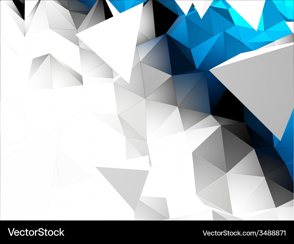 Triangular Polygon Background Vector Image
