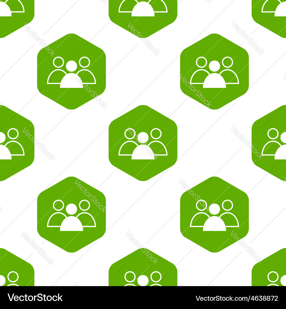 Three users group pattern vector image