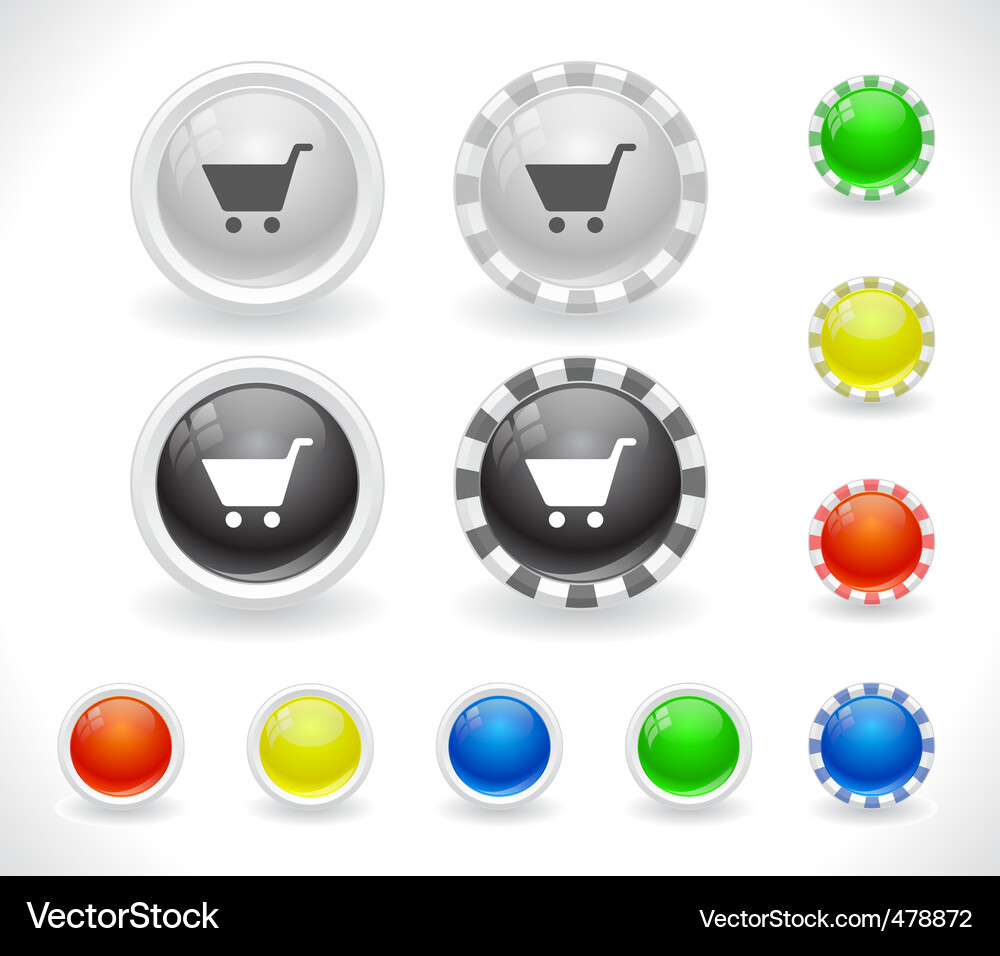 Website menu buttons Vector Image