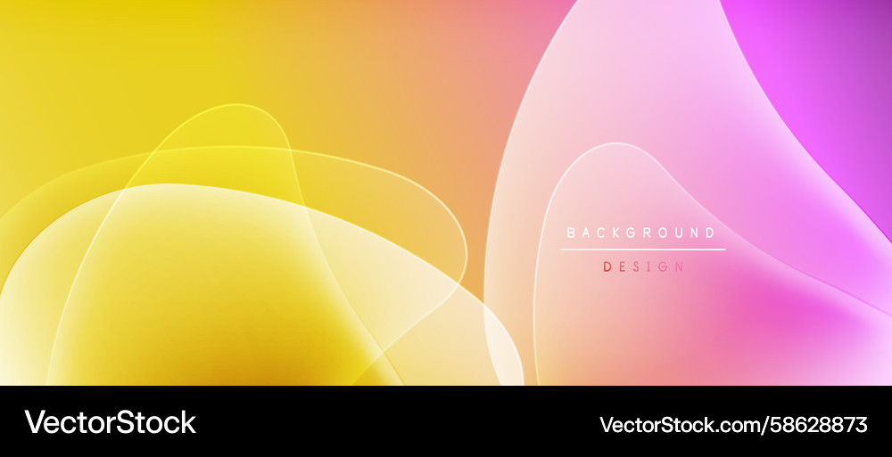Abstract colorful background soft shapes overlap Vector Image