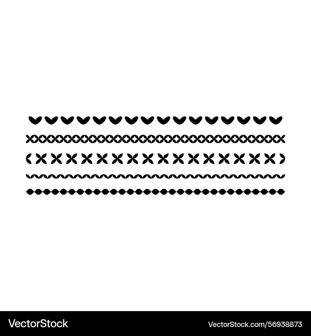 Border frame icon divider horizontal line shape Border frame icon divider horizontal line shape vector image