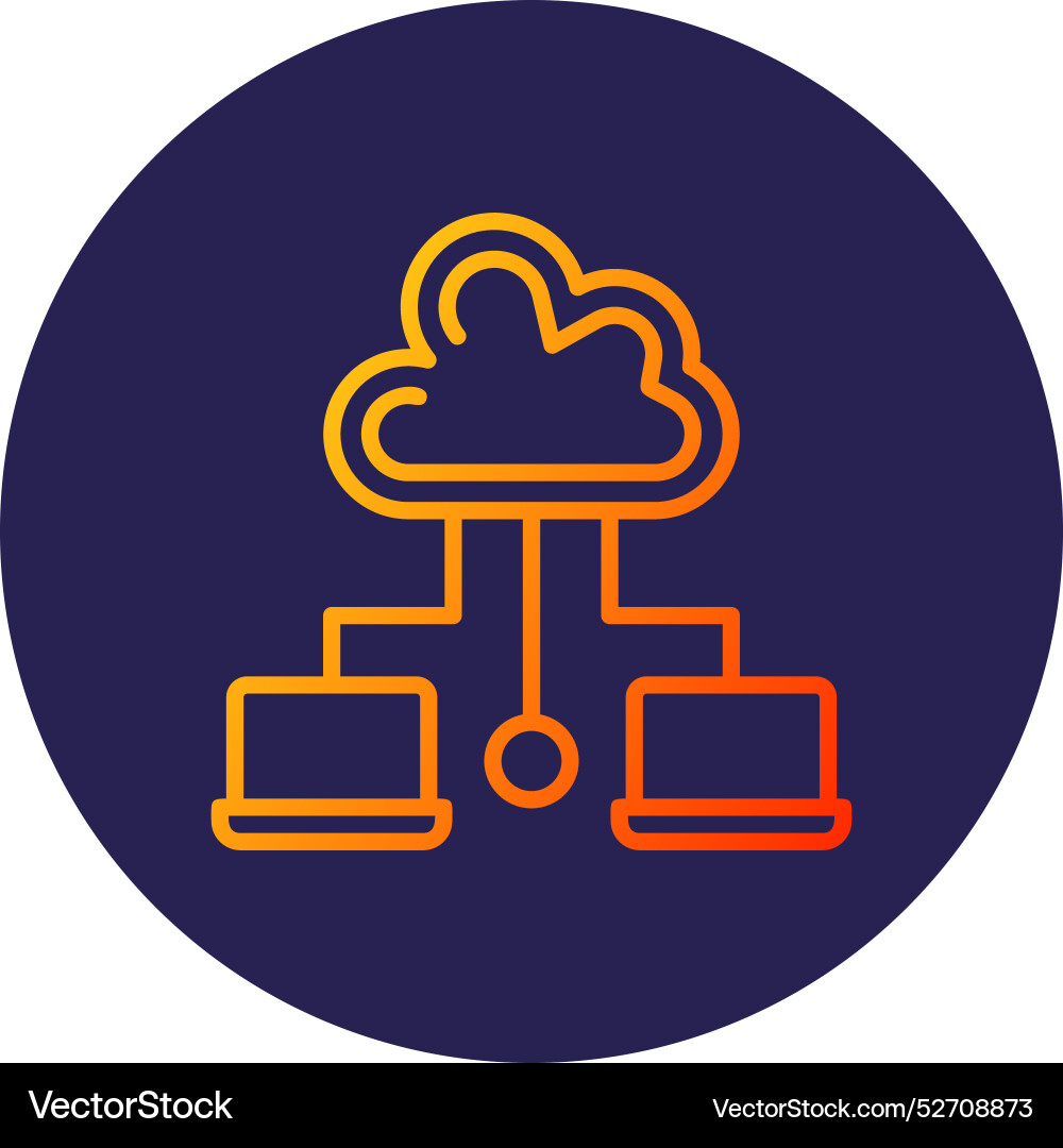 Cloud computing icon Vector Image